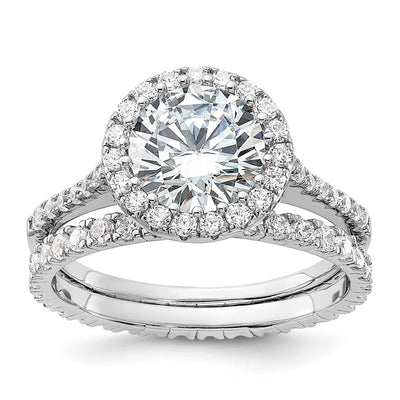 Sterling silver cubic zirconia engagement ring