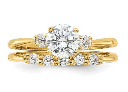 SS/Gold Plated Rings Style QR7552GP - Classique Jewelry Inc.