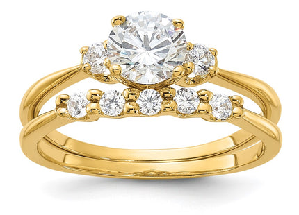 SS/Gold Plated Rings Style QR7552GP - Classique Jewelry Inc.