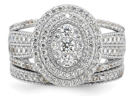 Sterling Silver Rings Style QR7553 - Classique Jewelry Inc.