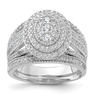 Sterling Silver Rings Style QR7553 - Classique Jewelry Inc.