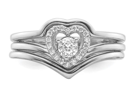 Sterling Silver Rings Style QR7555 - Classique Jewelry Inc.