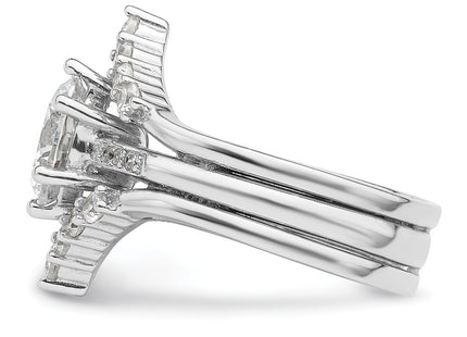 Sterling Silver Rings Style QR7558 - Classique Jewelry Inc.