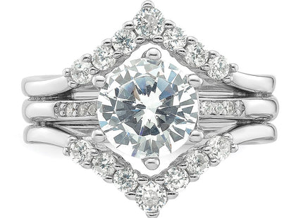 Sterling Silver Rings Style QR7558 - Classique Jewelry Inc.
