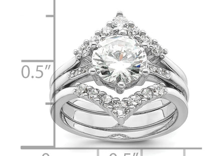Sterling Silver Rings Style QR7558 - Classique Jewelry Inc.
