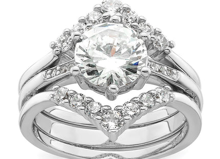 Sterling Silver Rings Style QR7558 - Classique Jewelry Inc.