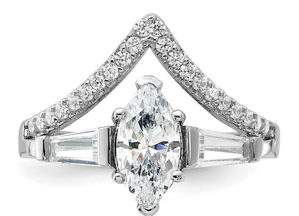 Sterling Silver Rings Style QR7559 - Classique Jewelry Inc.