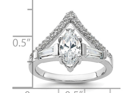 Sterling Silver Rings Style QR7559 - Classique Jewelry Inc.