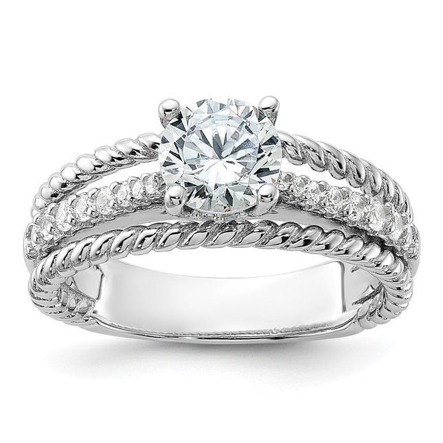 Sterling Silver Rings Style QR7561 - Classique Jewelry Inc.