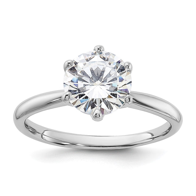 Sterling silver cubic zirconia ring