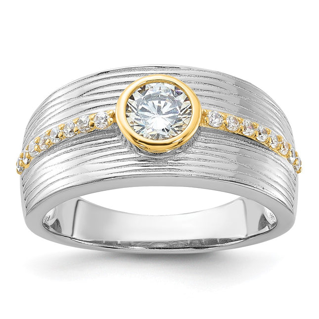 Sterling silver cubic zirconia ring