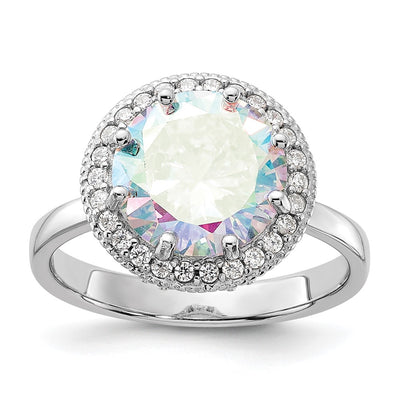 Sterling silver cubic zirconia ring