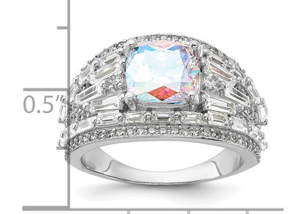 Sterling silver cubic zirconia ring, additional view