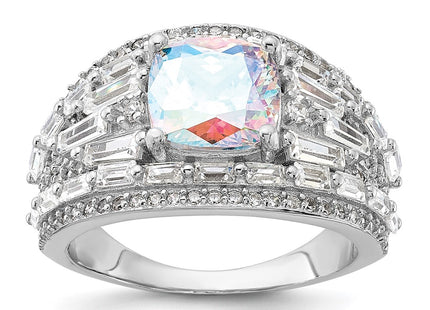Sterling silver cubic zirconia ring