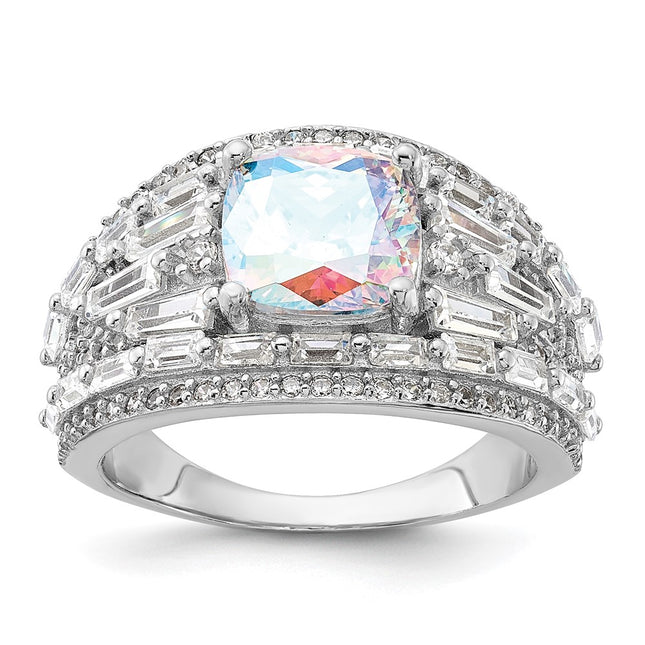 Sterling silver cubic zirconia ring