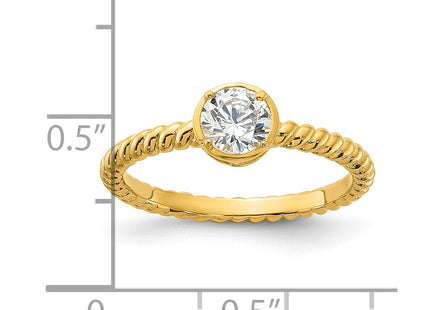 Sterling Silver Rings Style QR7583GP - Classique Jewelry Inc.
