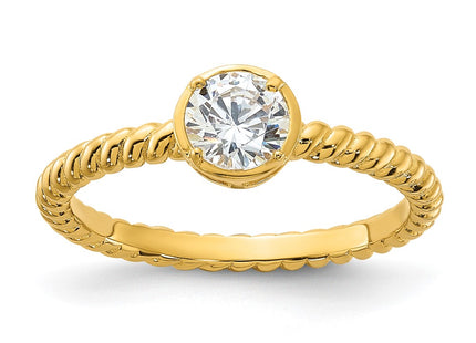 Sterling Silver Rings Style QR7583GP - Classique Jewelry Inc.