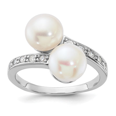 Sterling silver cubic zirconia ring
