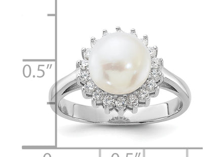 Sterling silver cubic zirconia ring, additional view