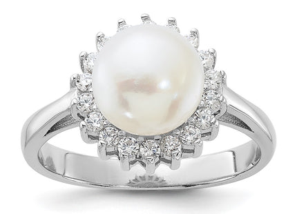 Sterling silver cubic zirconia ring