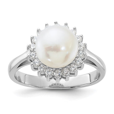 Sterling silver cubic zirconia ring