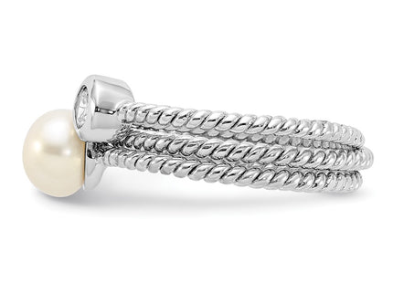 Sterling Silver Rings Style QR7601 - Classique Jewelry Inc.