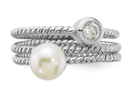Sterling Silver Rings Style QR7601 - Classique Jewelry Inc.