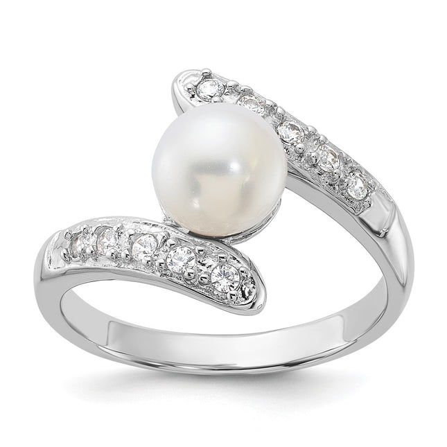 Sterling silver cubic zirconia ring