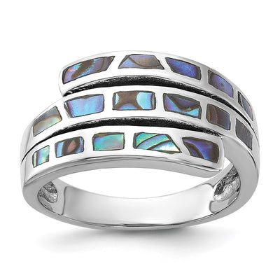 Sterling silver abalone band