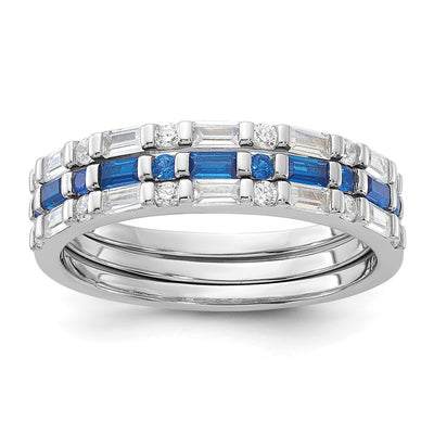Sterling silver cubic zirconia ring