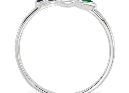 Sterling silver cubic zirconia ring, alternate view