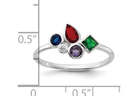 Sterling silver cubic zirconia ring, additional view