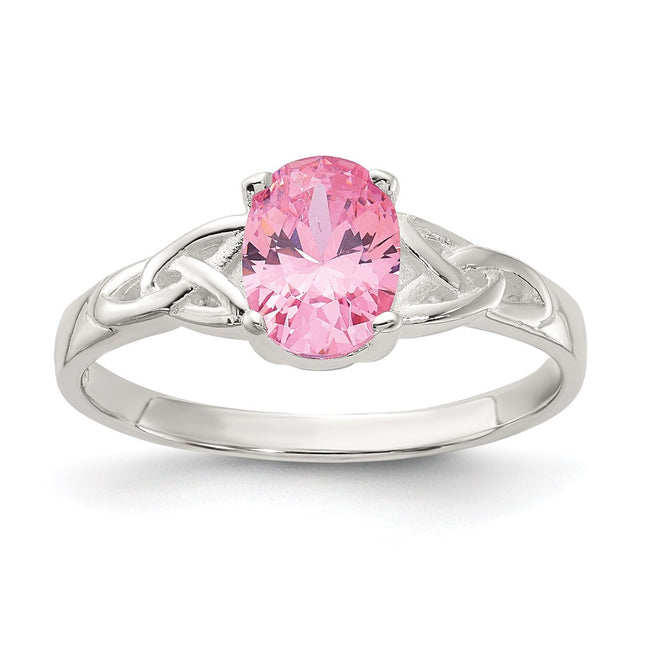 Sterling silver cubic zirconia ring