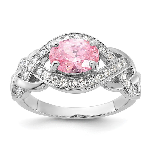 Sterling silver cubic zirconia ring
