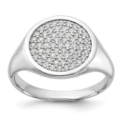 Sterling silver cubic zirconia ring