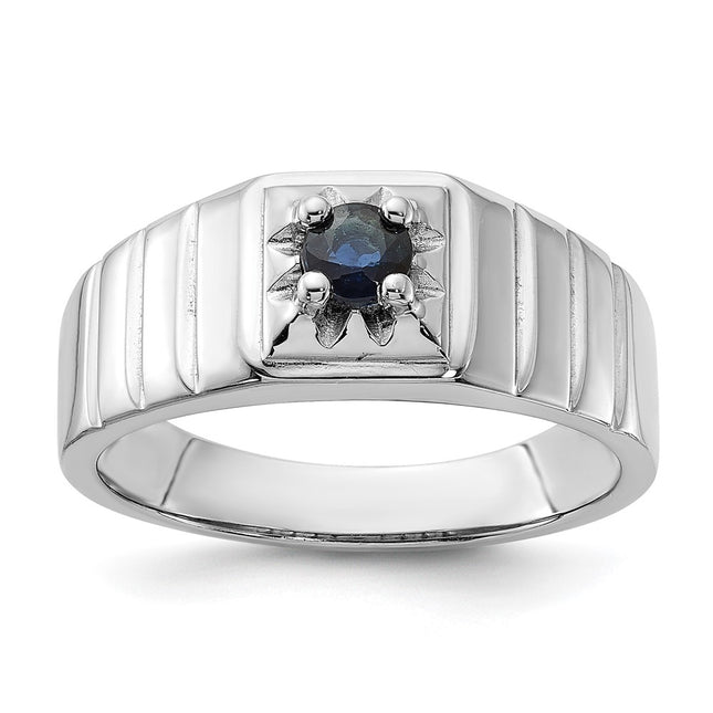 Sterling silver sapphire ring