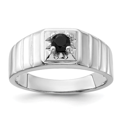 Sterling silver onyx ring