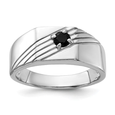 Sterling silver onyx signet ring