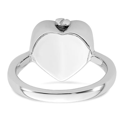 Sterling Silver Rhodium-plated with Rose-tone Circle Celtic Heart I STILL NEED YOU CLOSE TO ME (Inside) Ash Holder Size