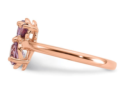 SS/Rose Plated Rings Style QR7659PQ - Classique Jewelry Inc.