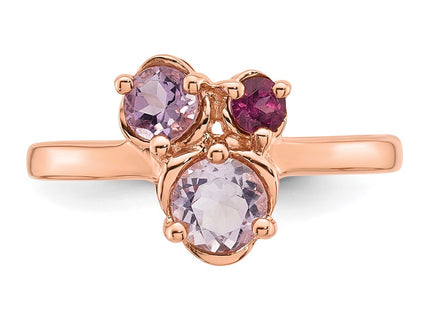 SS/Rose Plated Rings Style QR7659PQ - Classique Jewelry Inc.