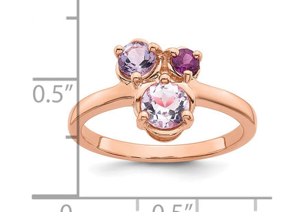 SS/Rose Plated Rings Style QR7659PQ - Classique Jewelry Inc.