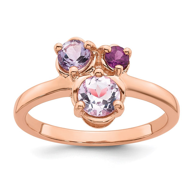 SS/Rose Plated Rings Style QR7659PQ - Classique Jewelry Inc.