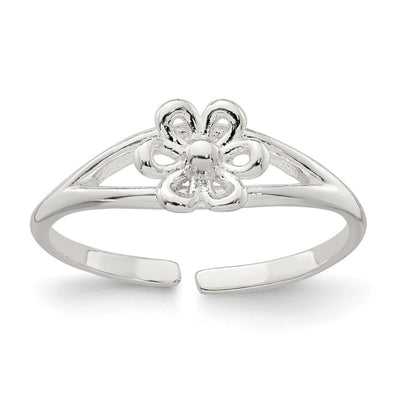Sterling silver flower ring