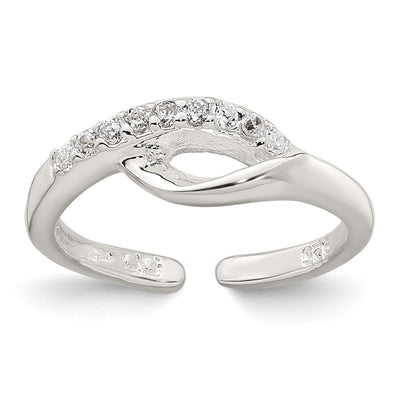 Sterling silver cubic zirconia ring
