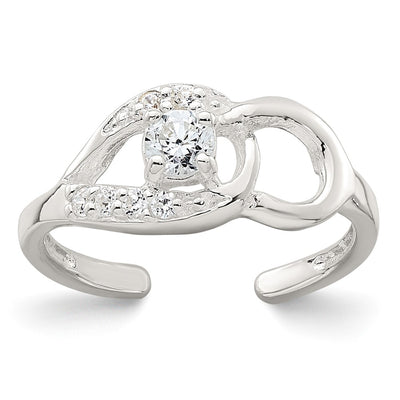 Sterling silver cubic zirconia ring