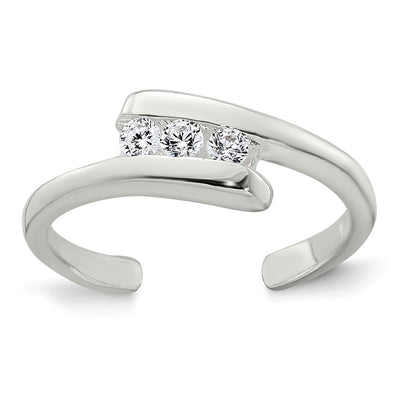 Sterling silver cubic zirconia ring