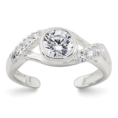 Sterling silver cubic zirconia ring