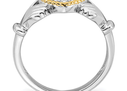 Silver/14k Two-Tone Rings Style QR7705 - Classique Jewelry Inc.