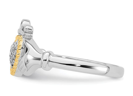 Silver/14k Two-Tone Rings Style QR7706 - Classique Jewelry Inc.